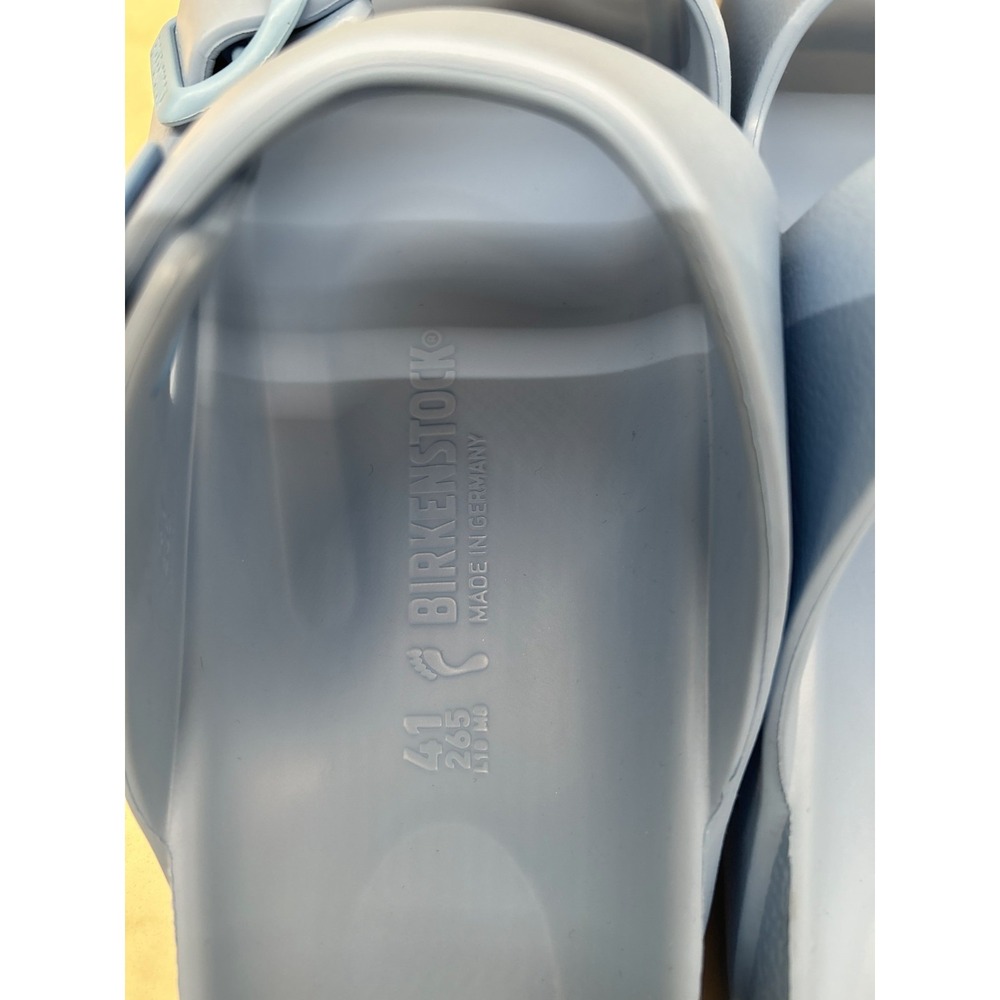 Birkenstock Arizona Essentials EVA Sandals Womens 10 41 Sky Blue Slip On Slides - Picture 10 of 12